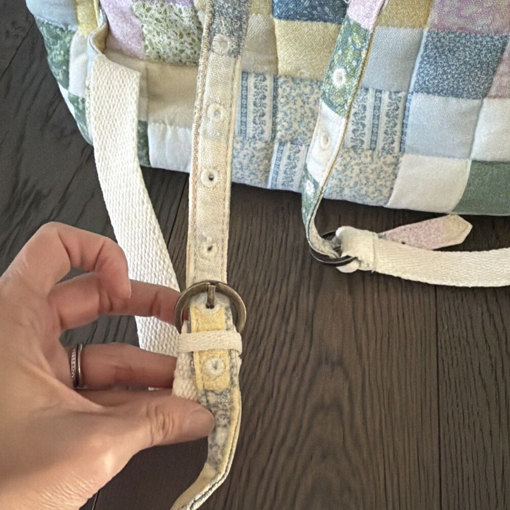 Universal Thread Goods Quilted Patchwork Backpack Cottage core Drawstring - Picture 9 of 13